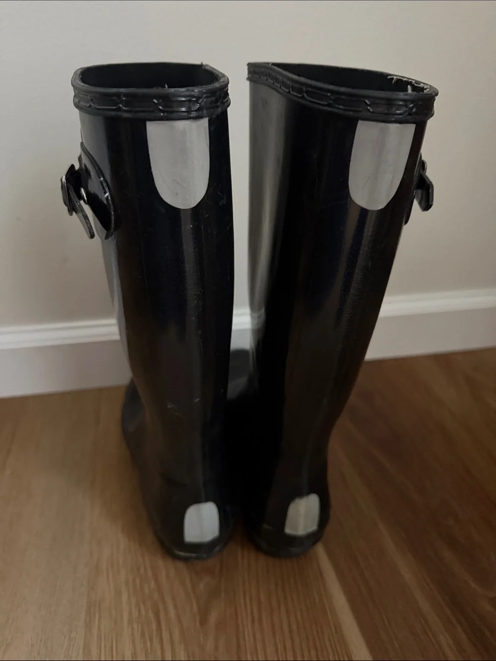 Hunter Kids Gloss Black Tall Rain Boots